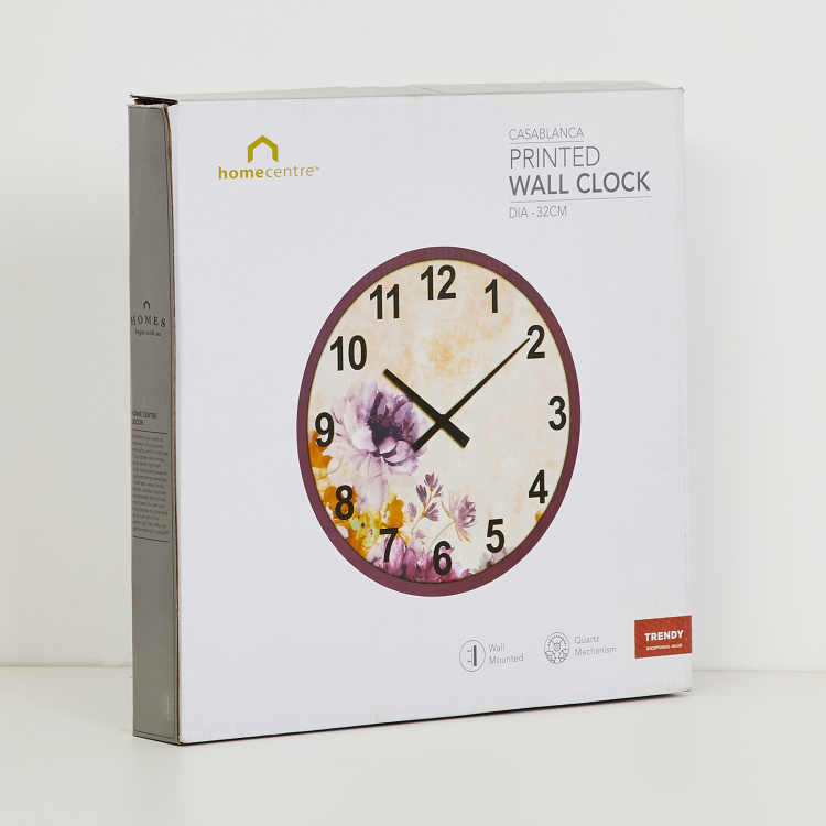 Happiness Printed Wall Clock