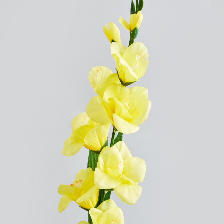 Botanical Gladiola Plastic Artificial Flower - 80cm