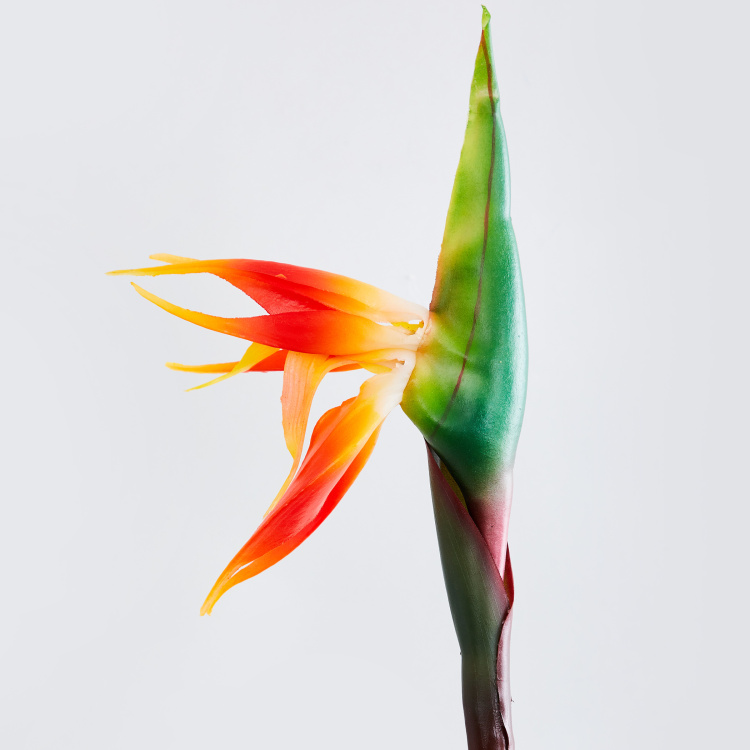 Botanical Bird of Paradise Plastic Artificial Flower - 84cm