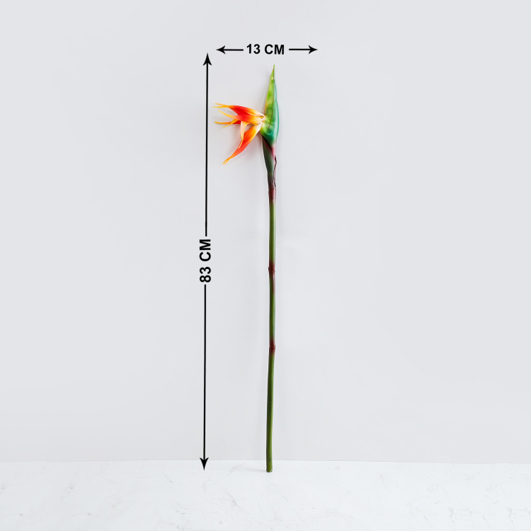 Botanical Bird of Paradise Plastic Artificial Flower - 84cm