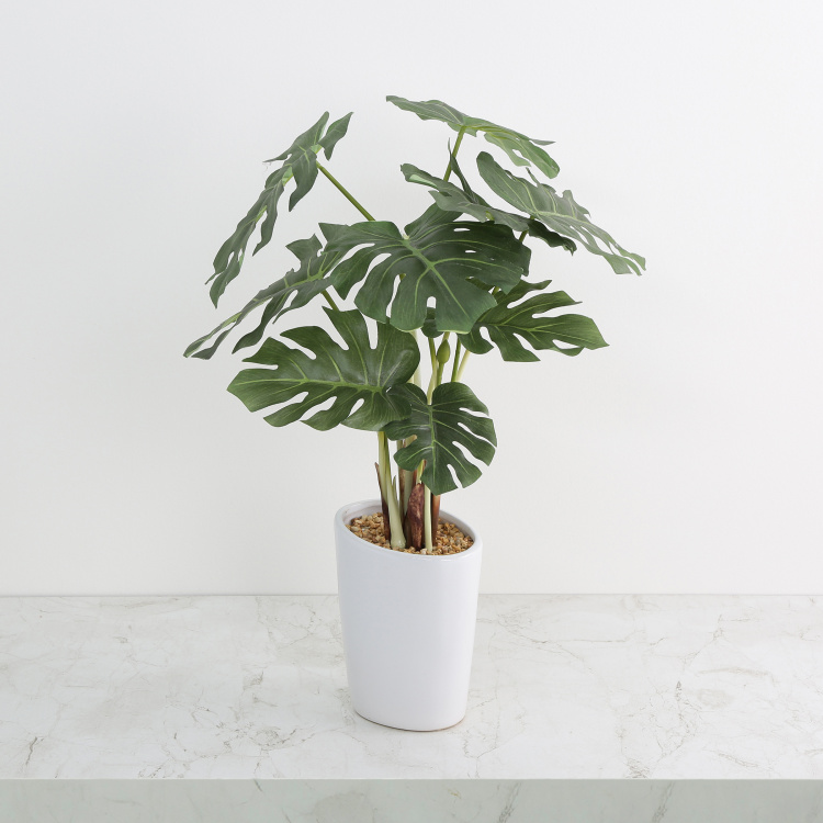 Gardenia Artificial Flower in Ceramic Pot