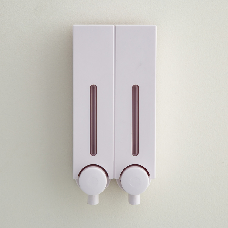 Orion Kelly Solid rectangle Single Pc. Lotion Dispenser - 10 cm x 7 cm x 22 cm - Plastic - White - 250 ml