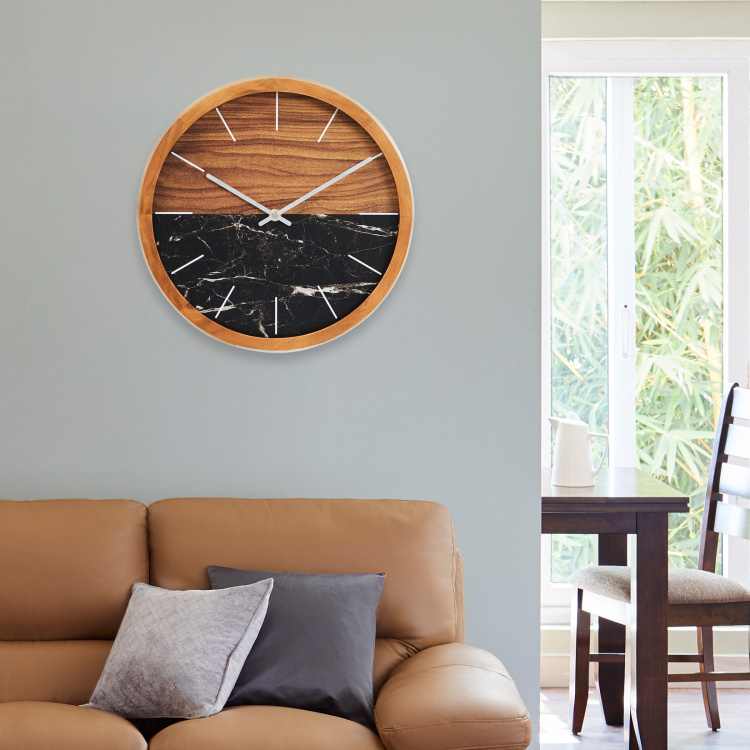 Casablanca Wooden Finish Wall Clock