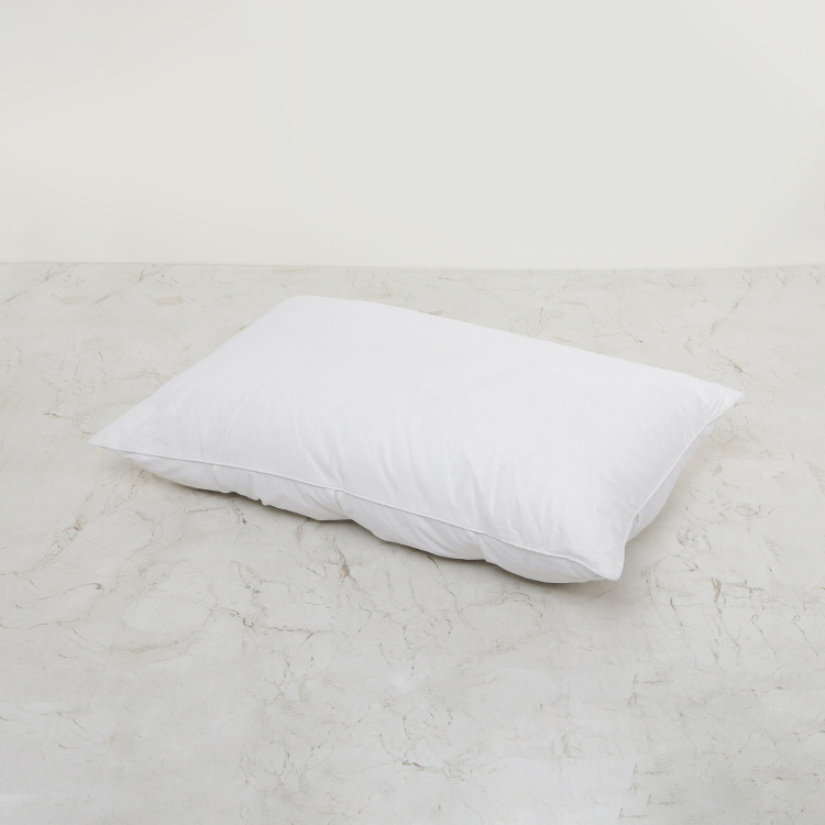 Cloud Tuck Contemporary Tuck Pillow - Single Pc. - 70 cm X 45 cm - Polyester  - 70 cmL X 45 cmW - White