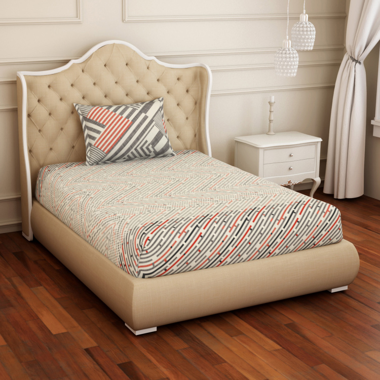 SPACES Atrium Geometric Print 2-Piece Single Bedsheet Set - 152 x 224 cm