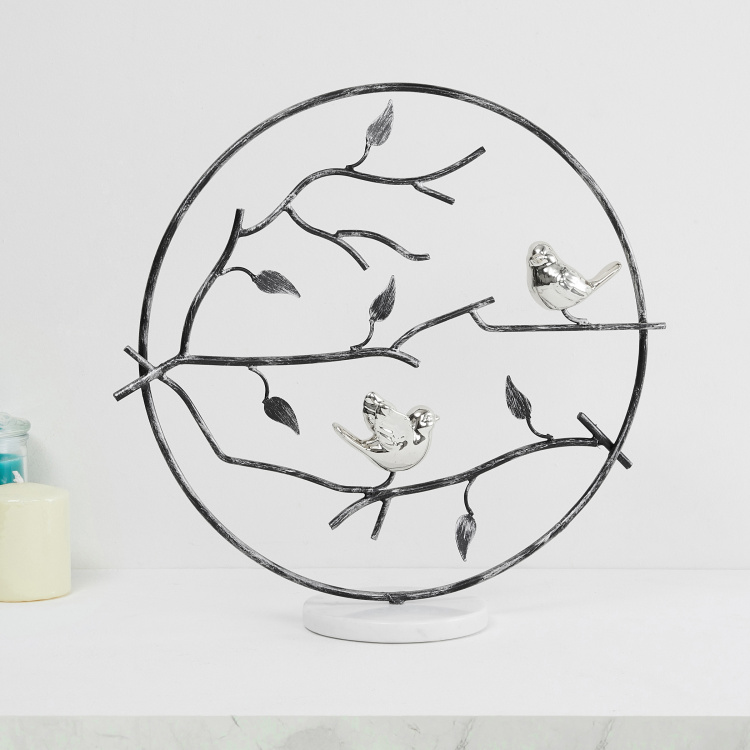 Galaxy Round Birds on Branch Table Accent