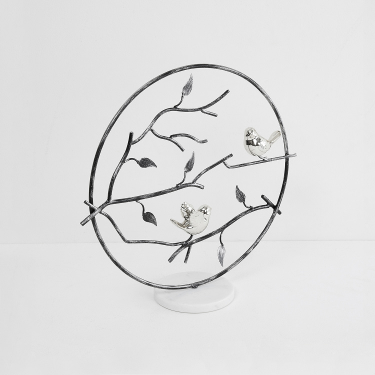 Galaxy Round Birds on Branch Table Accent