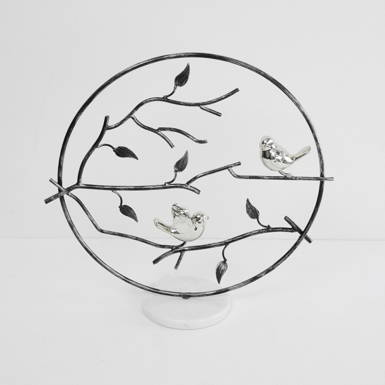 Galaxy Round Birds on Branch Table Accent