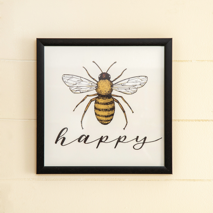 Axiom Dimona Quote on Happiness Picture Frame - 35 x 35 cm