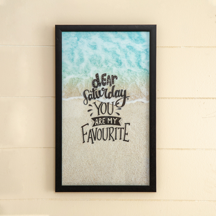 Axiom Quotes Single Pc. Picture Frame - Canvas - Teal