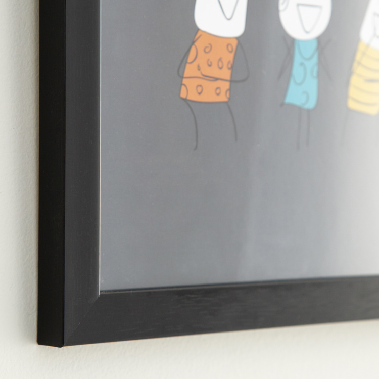 Happiness Laughter Picture Frame - 35 x 35 cm