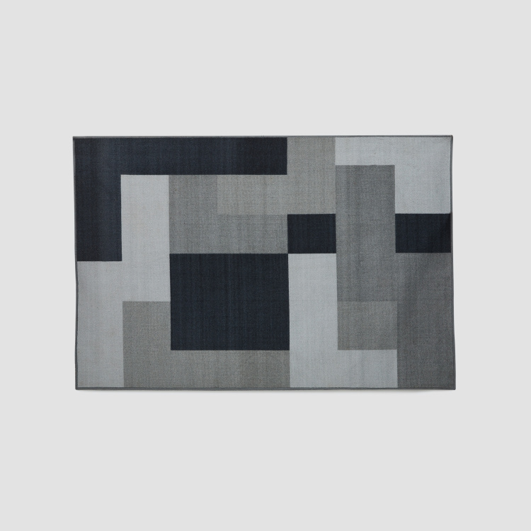 Alice Portable Textured Polyester Table Runner : 130 cm x 45 cm Grey