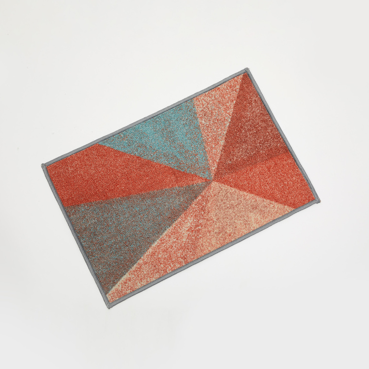 Radiance Printed Nylon Tufted Doormat : 40 cm x 60 cm Teal