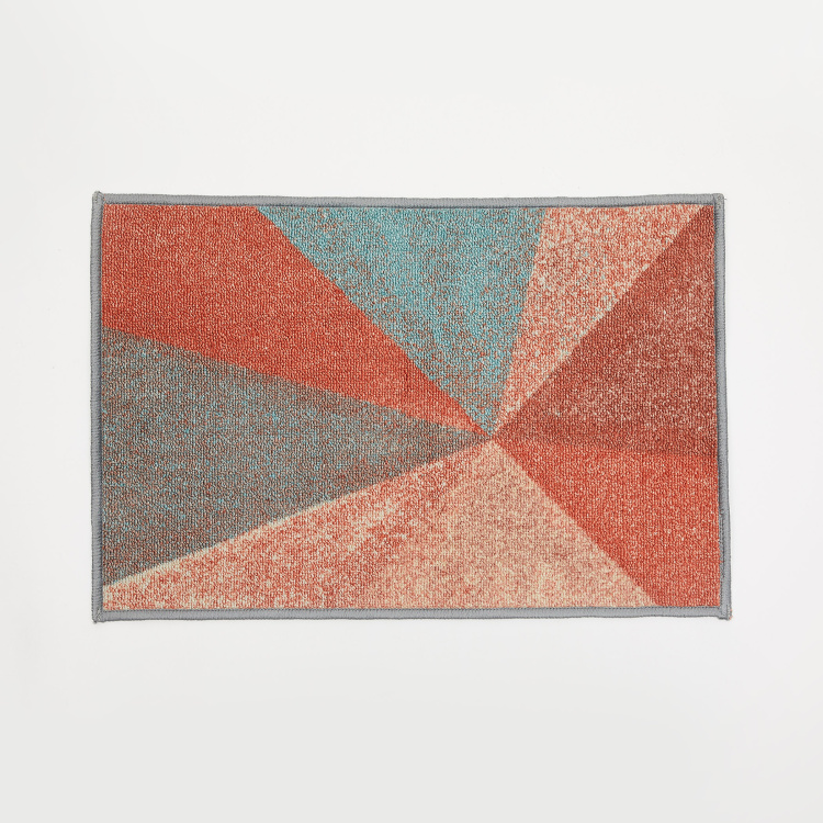 Radiance Printed Nylon Tufted Doormat : 40 cm x 60 cm Teal
