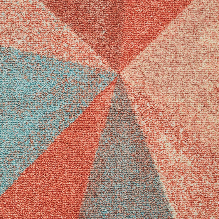 Radiance Printed Nylon Tufted Doormat : 40 cm x 60 cm Teal