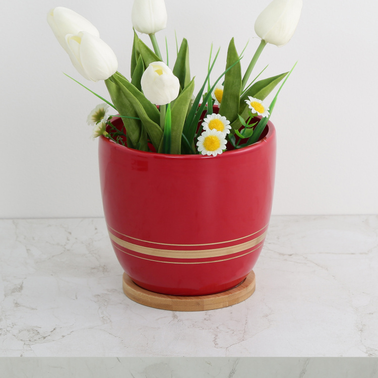 Valencia Ceramic Planter with Base