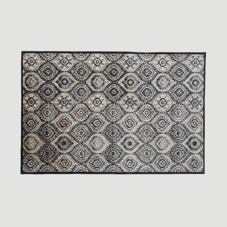 Burnish Viscose Contemporary Carpet - 75 cm X 50 cm - Cotton - 75 cmL X 50 cmW - Multicolour