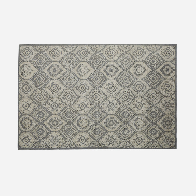 Burnish Viscose Contemporary Carpet - 75 cm X 50 cm - Cotton - 75 cmL X 50 cmW - Multicolour