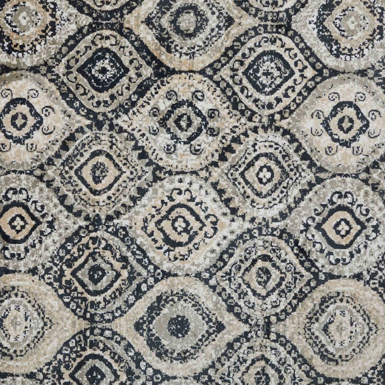 Burnish Viscose Contemporary Carpet - 75 cm X 50 cm - Cotton - 75 cmL X 50 cmW - Multicolour