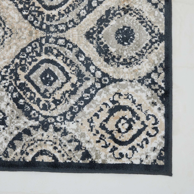 Burnish Viscose Contemporary Carpet - 75 cm X 50 cm - Cotton - 75 cmL X 50 cmW - Multicolour