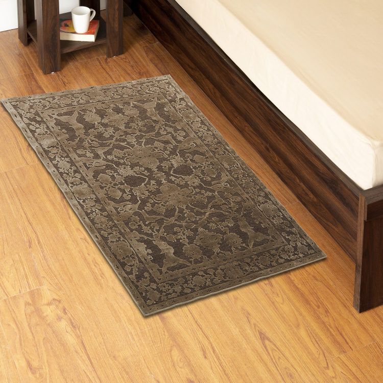 Mono Burnish 1 Viscose Carpet : 150 cm x 50 cm Multicolour