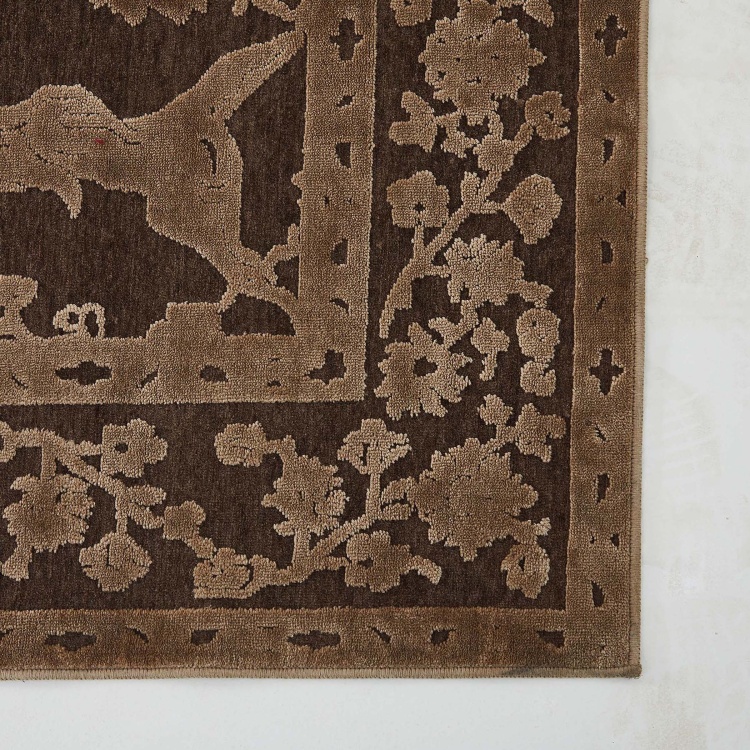 Mono Burnish 1 Viscose Carpet : 150 cm x 50 cm Multicolour