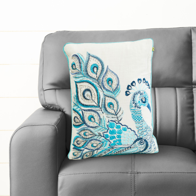 Magical Embellished Polyester Filled Cushion  : 30 cm x 40 cm