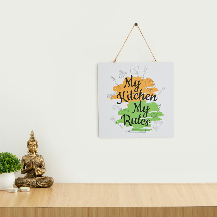Cash Quotation Kitchen Quote Hanging Picture Frame - 20 x 20 cm