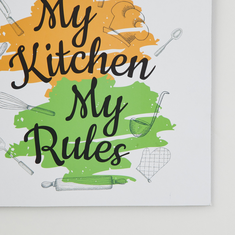 Cash Quotation Kitchen Quote Hanging Picture Frame - 20 x 20 cm