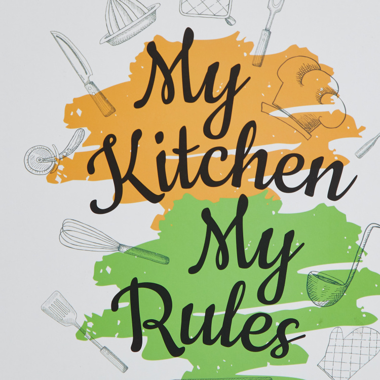 Cash Quotation Kitchen Quote Hanging Picture Frame - 20 x 20 cm