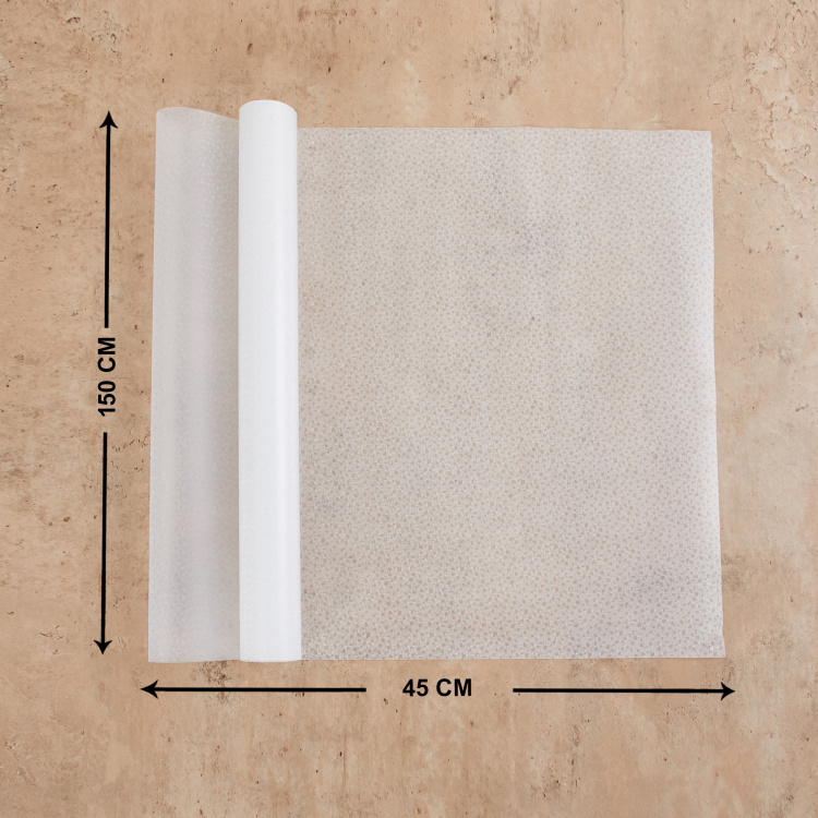 Salvage Pivot Solid Refrigerator Mat Roll - - Wardrobe Mat Roll : 0.45 m x 1.50 m -Transparent