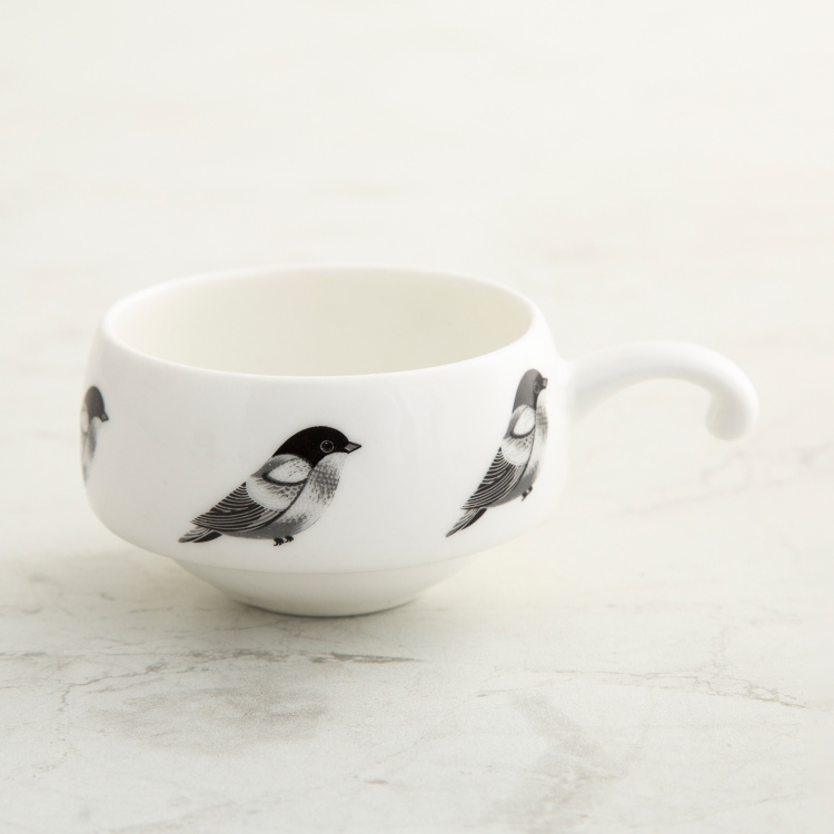 Mandarin Printed Cup and Saucer - Set of 12 - 160 ml