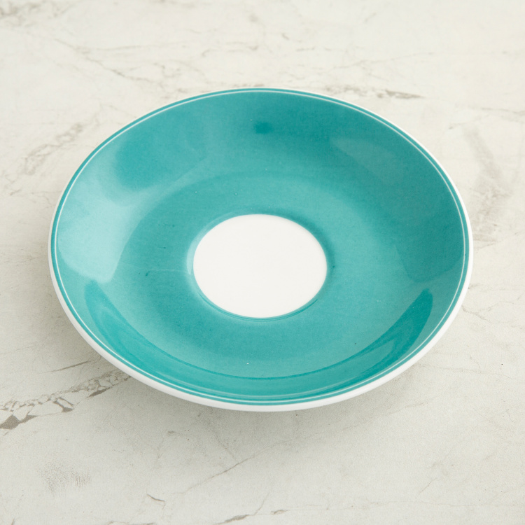 Mandarin - Blue Printed Bone China Cup & Saucer Set - 210ml - 12Pcs