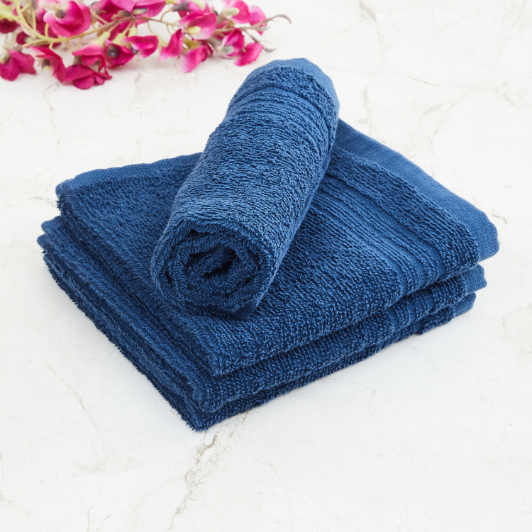 Colour Connect Solid Face Towel - Set of 4 - 30 x 30 cm