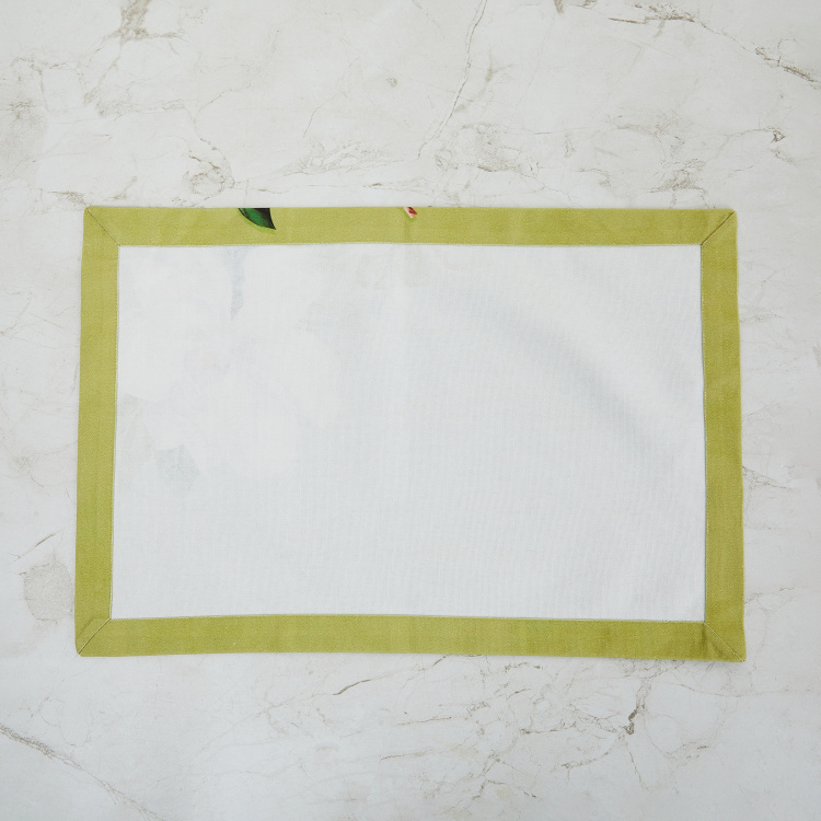 Mangolia Printed Placemat - Iron stone - ( - Stoneware - ) Placemat - 33 cm L x 48 cm W - Multicolour