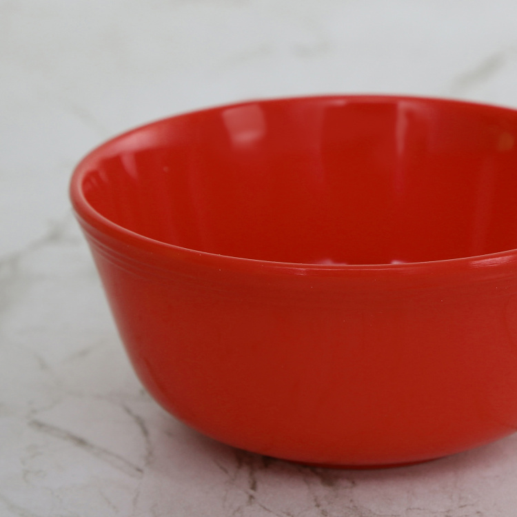 Meadows-Malva Solid Curry Bowls - Melamine - Non-Microwavable - Red