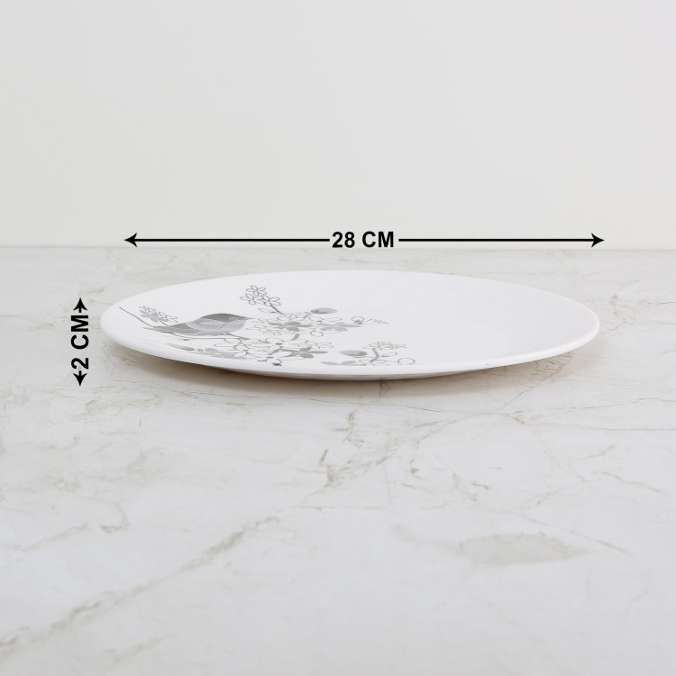 Meadows-Siena Printed Dinner Plates - Melamine - Dinner Plate - 28 cm L x 2 cm H - Multicolour