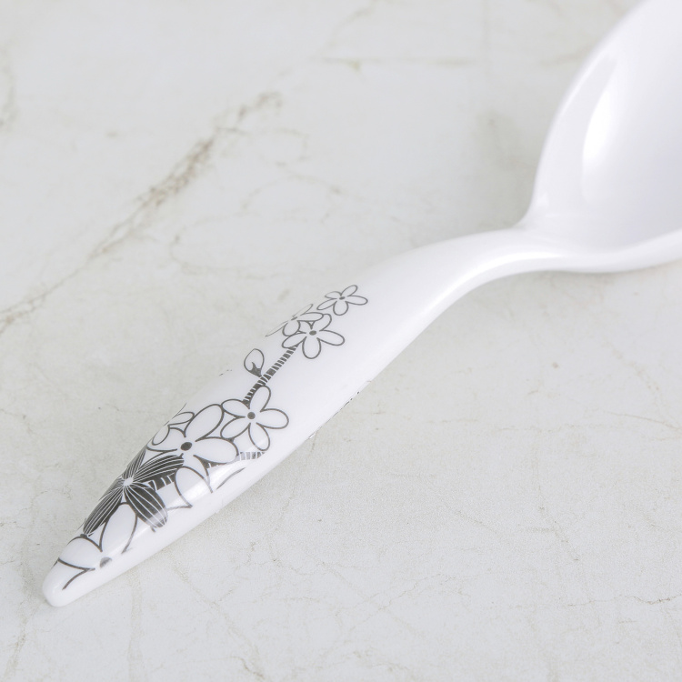 Meadows-Siena Printed Serving Spoon - Melamine - Serving Spoon - 24 cm L x 7 cm W - Multicolour
