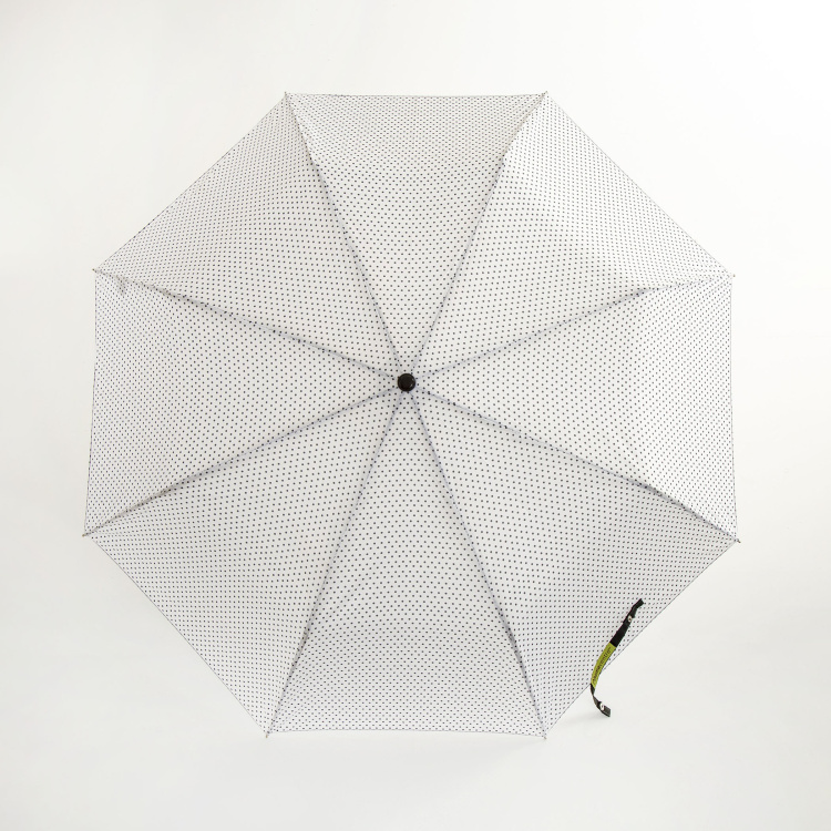 Canopy Umbrella Printed Round Single Pc. Manual Three Fold Umbrella - Polyester - Multicolour