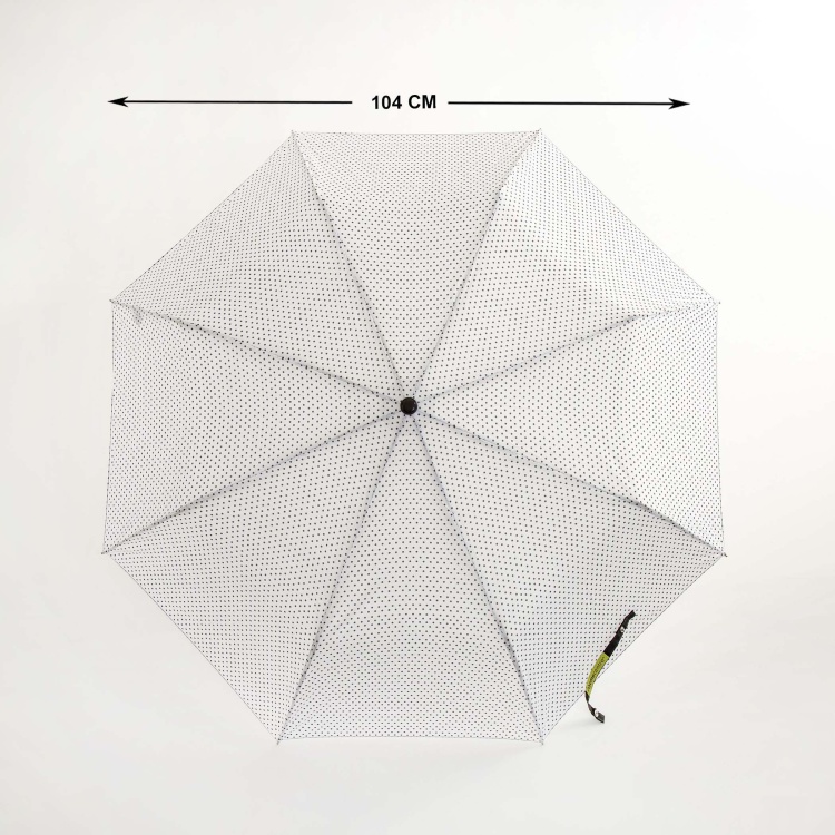 Canopy Umbrella Printed Round Single Pc. Manual Three Fold Umbrella - Polyester - Multicolour