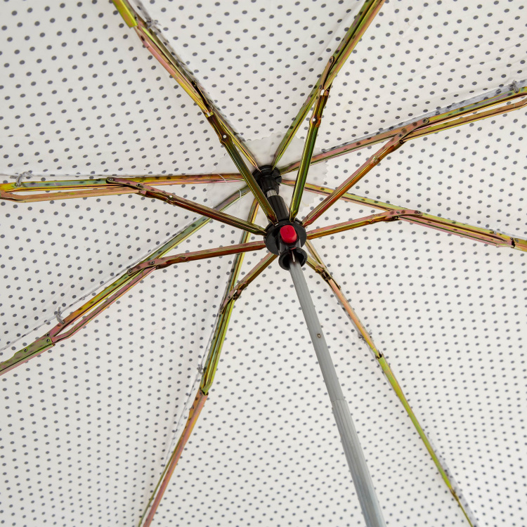 Canopy Umbrella Printed Round Single Pc. Manual Three Fold Umbrella - Polyester - Multicolour