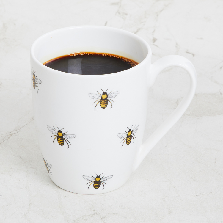 HoneyBee Printed Big Mug - Bone China - Big Mug - 11 cm W x 10 cm H - Multicolour