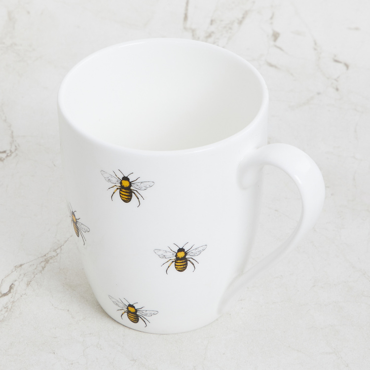 HoneyBee Printed Big Mug - Bone China - Big Mug - 11 cm W x 10 cm H - Multicolour
