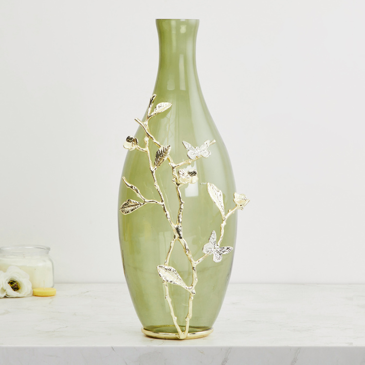 Alchemy Embellished Mili with Butterfly Vase