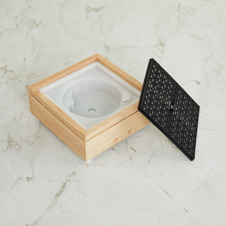 Healthy Living Single Pc. Oil Diffuser with LED - Polypropylene - Brown-100ml