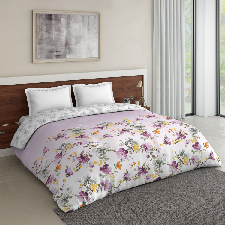 D'DECOR Vista Collection Printed Double Duvet Cover - 2.29 m x 2.74 m