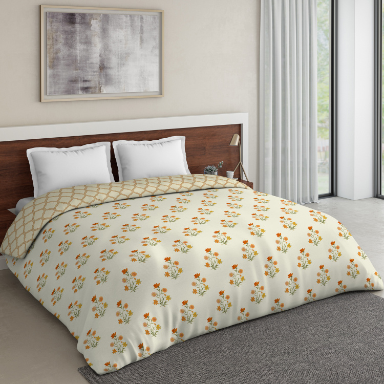 D'DECOR Prime Printed Double Bed Dohar - 2.28 x 2.54 m