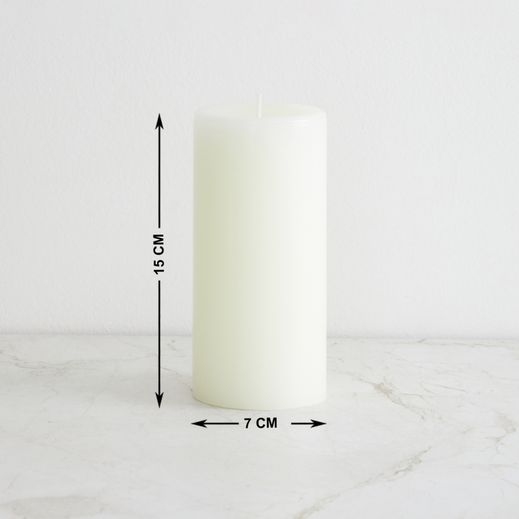 Marshmallow Vanilla Scented Pillar Candle