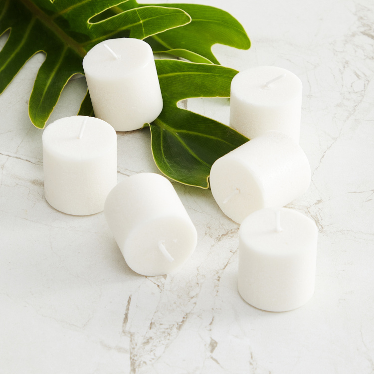 Marshmallow Set of 6 Vanilla Scented Votive Candles