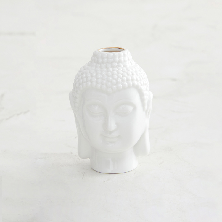 Marshmallow Ceramic Buddha Lily Reed Diffuser Set